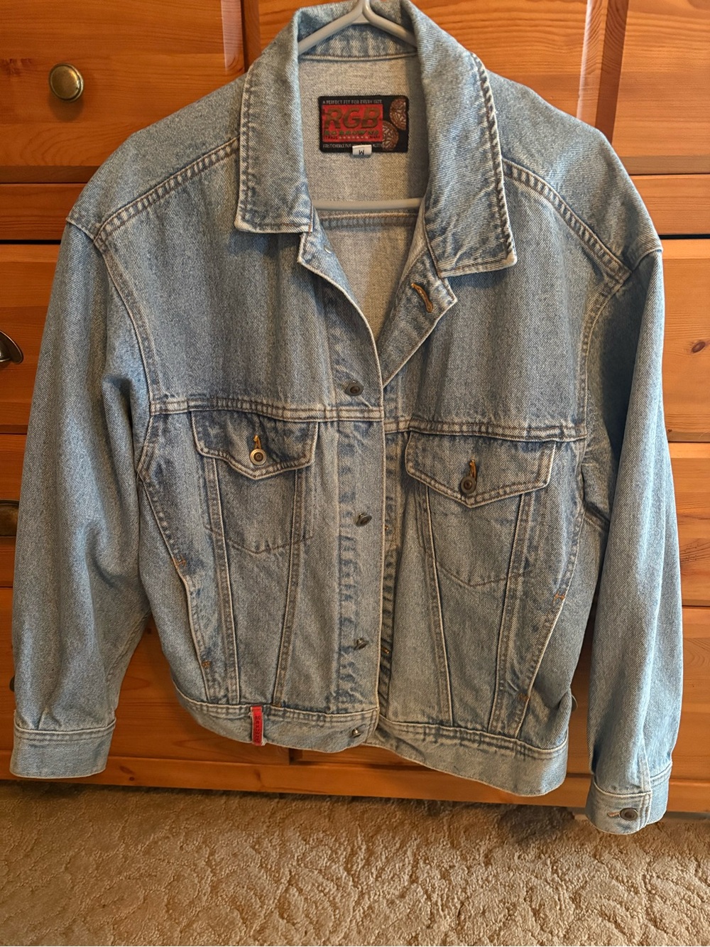 Gianni Bini Light Wash Denim Jacket - Pale Blue